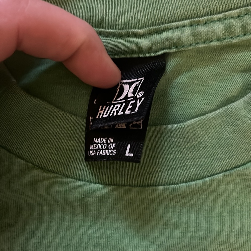 Hurley Green Men's Shirt - Picture 4 of 5